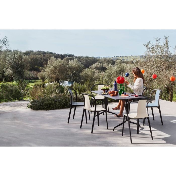 Belleville Fauteuil Plastique - Noir (Outlet)