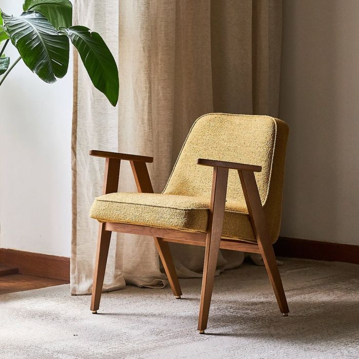 Fauteuil 366 - Tissu bouclé