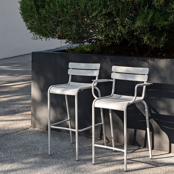 Tabouret bridge Luxembourg avec accoudoirs - Lot de 2 
