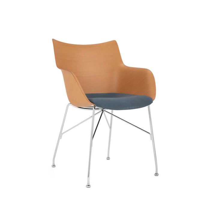 Fauteuil Q/Wood - assise tissu