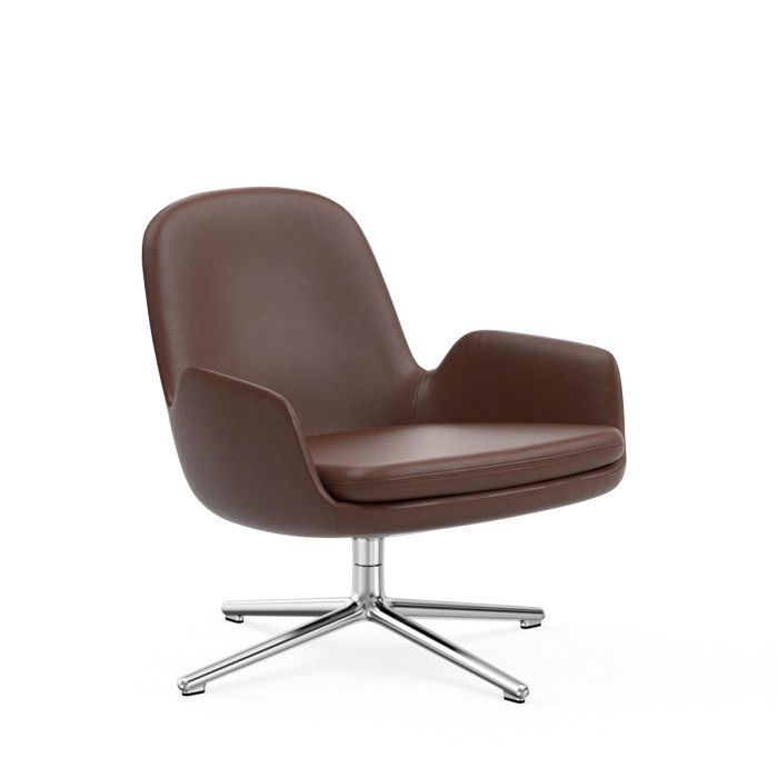 Lounge chair Era low swivel cuir