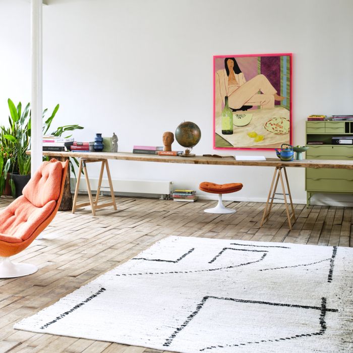 Hand Woven Coton Rug 200 x 300 cm 