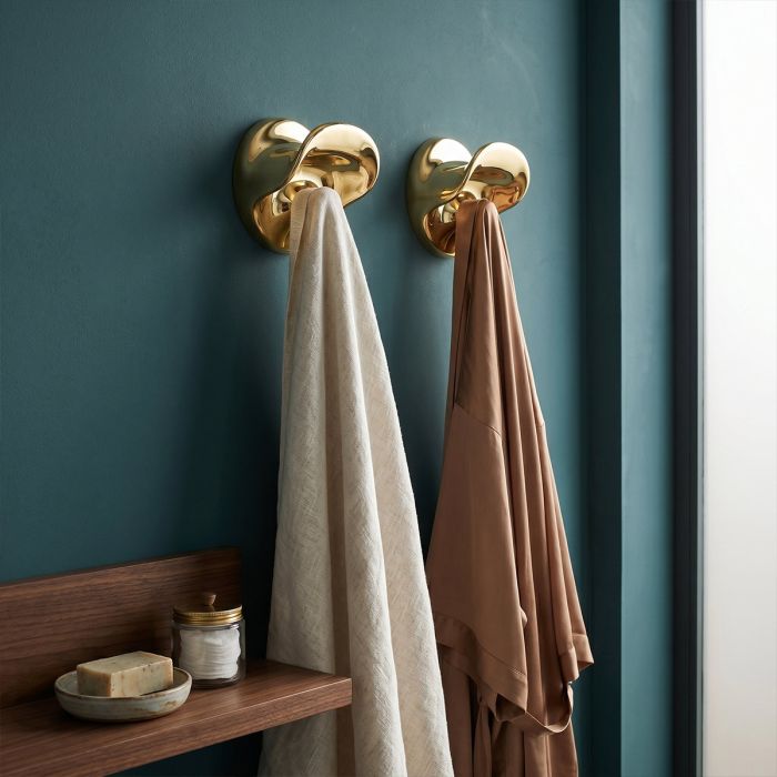 Porte-manteau Hook - Métallique - Lot de 2