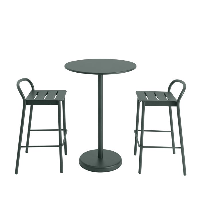 Mange-debout Rond Linear Steel