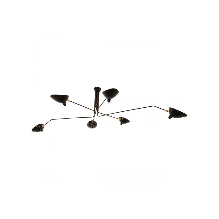 Plafonnier pivotant 6 bras