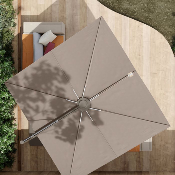 Parasol carré droit Sensu