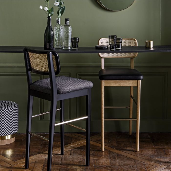 Tabouret Haut Cannage