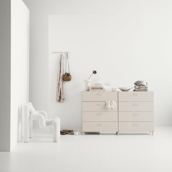Two wide Relief drawers with legs