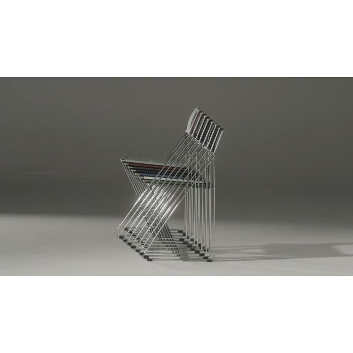 Chaise X-Line - Chrome - Lot de 2