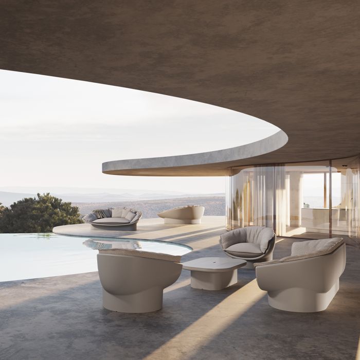 Chaise lounge Luna