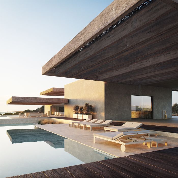 Chaise longue Posidonia