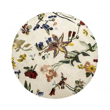 Tapis Rond Promenade Flora