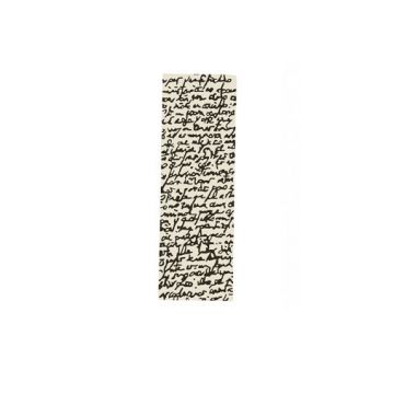 Tapis Black on white - Manuscrit