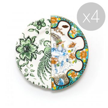 Assiette Hybrid Zoe - Lot de 4